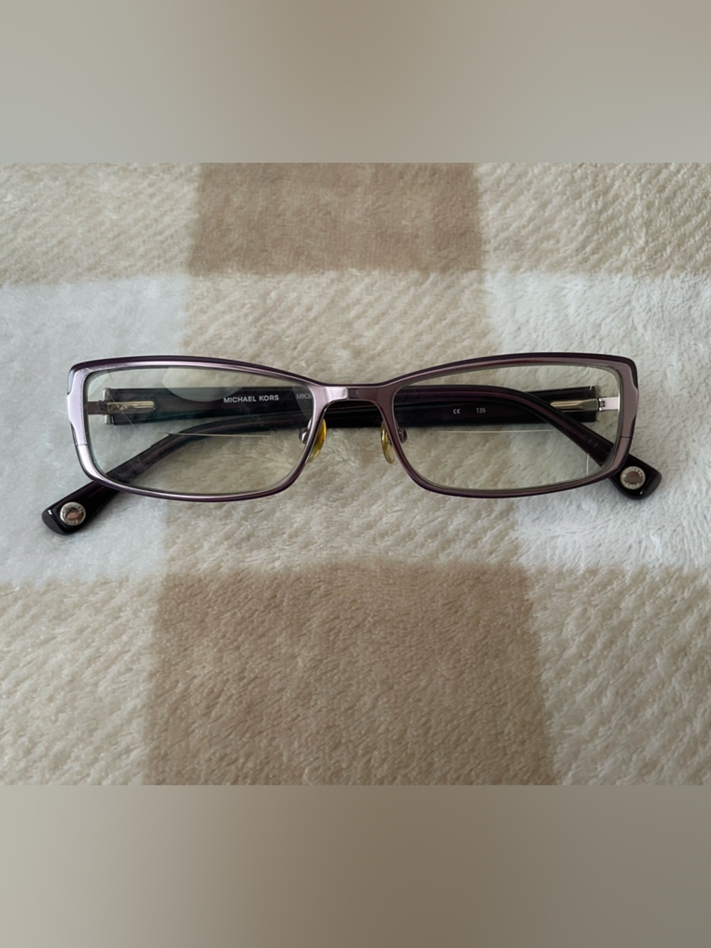 Michael Kors Purple Rectangular Women’s Eyeglass … - image 1